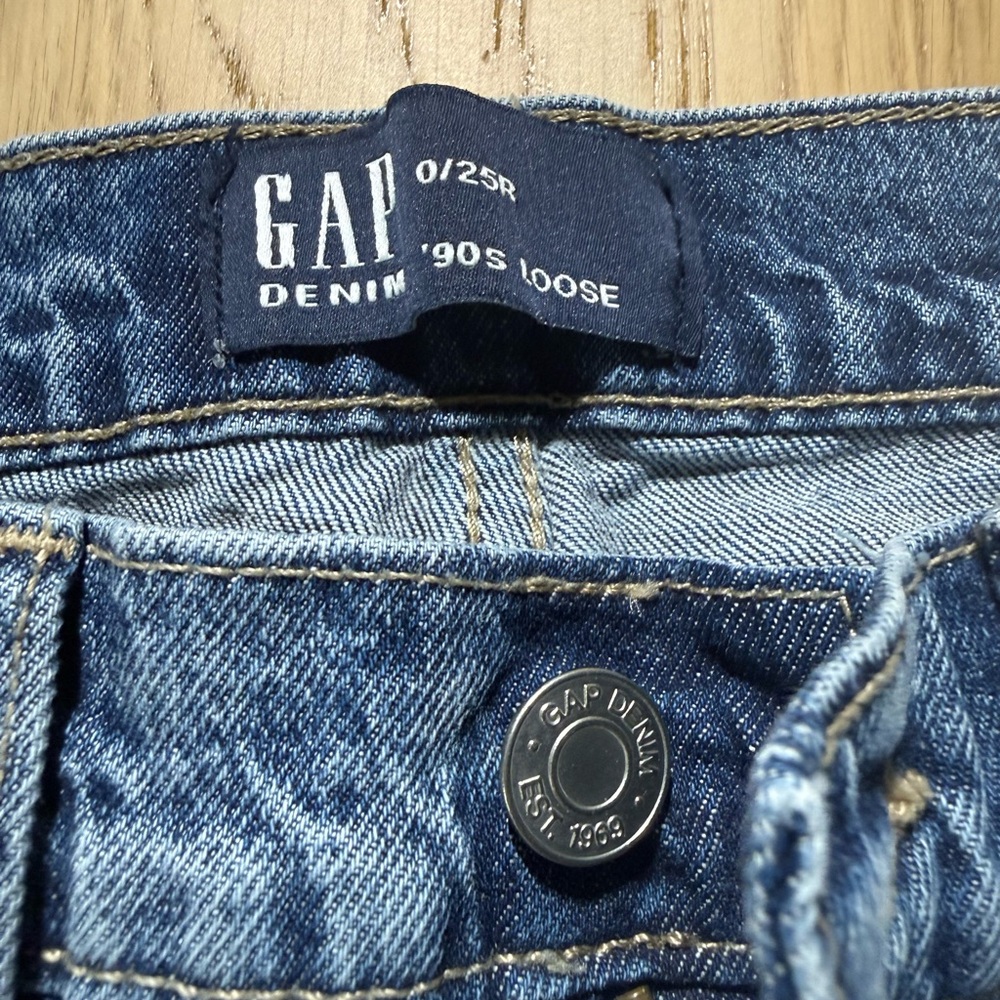 Gap 90s loose denim jeans size 25 Regular - Picture 4 of 5